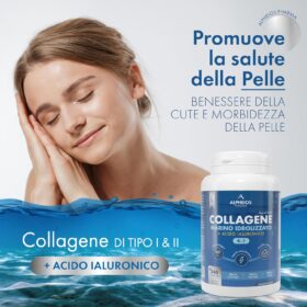 Collagene Marino con Acido Ialuronico - 240 Compresse 2400mg di Collagene Idrolizzato, Integratore con Biotina + Zinco + Selenio + Vitamina C + Coenzima Q10 per Pelle, Capelli